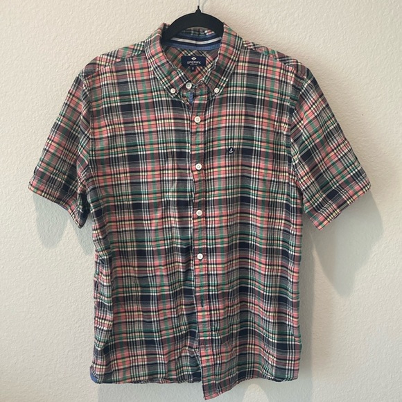 Men's Sperry Top Sider Cranston Plaid Button Down Shirt - Picture 1 of 5